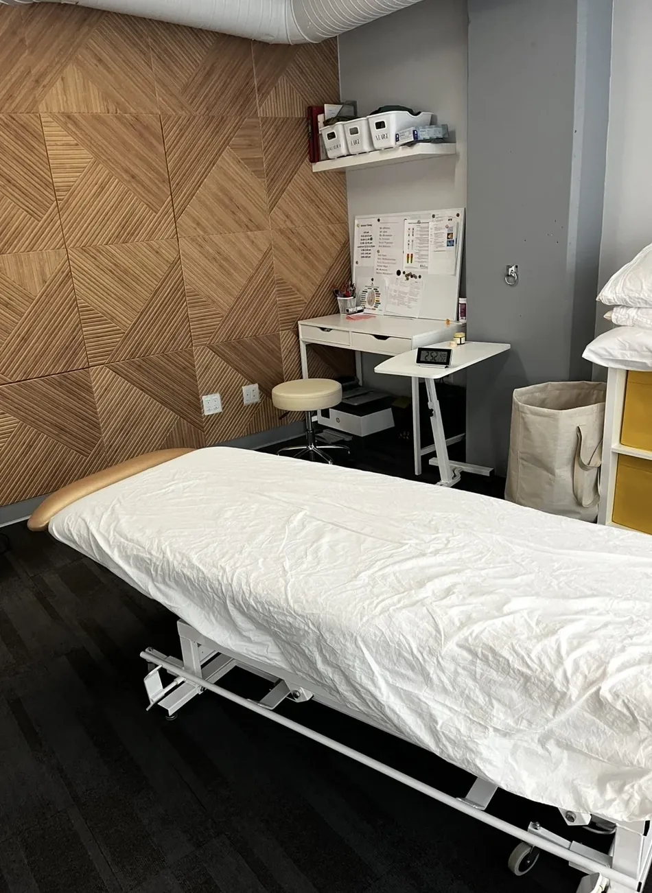 Manual therapy treatment room at the Jenna Leib clinic in Regina, SK