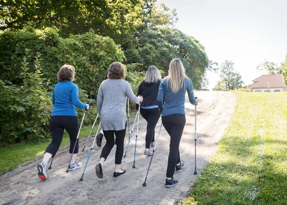 Urban Poling Nordic walking group class in Regina, SK